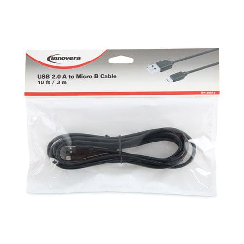 Innovera Usb To Micro Usb Cable 10 Ft Black - Technology - Innovera®
