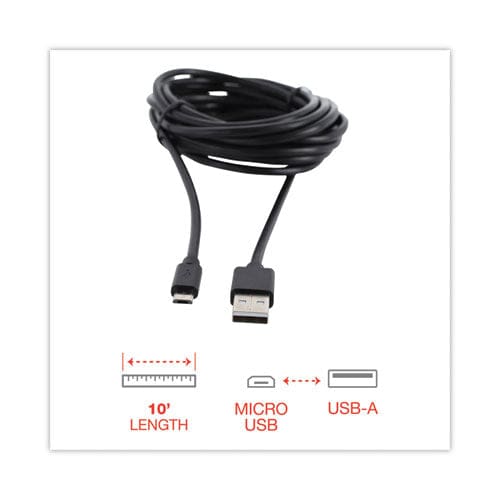 Innovera Usb To Micro Usb Cable 10 Ft Black - Technology - Innovera®