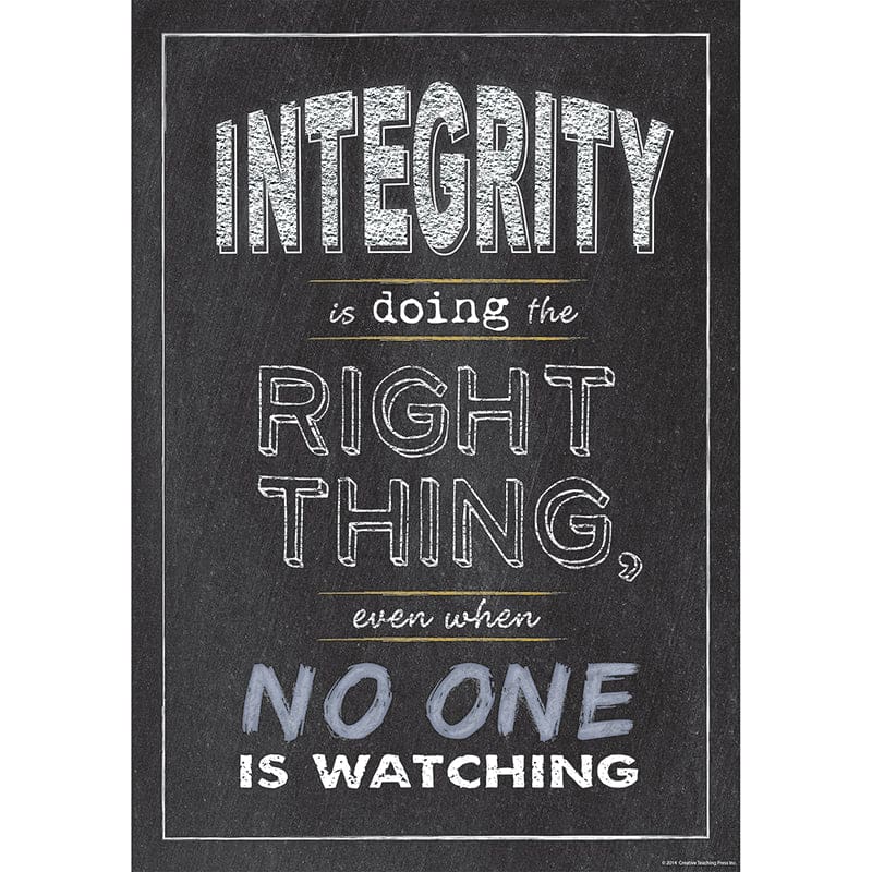 Integrity Poster (Pack of 12) - Motivational - Creative Teaching Press