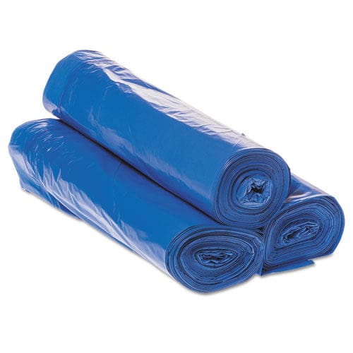 Inteplast Group Draw-tuff Institutional Draw-tape Can Liners 30 Gal 1 Mil 30.5 X 40 Blue 25 Bags/roll 8 Rolls/carton - Janitorial &
