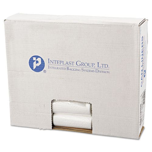 Inteplast Group High-density Commercial Can Liners 4 Gal 6 Microns 17 X 18 Clear 50 Bags/roll 40 Rolls/carton - Janitorial & Sanitation -