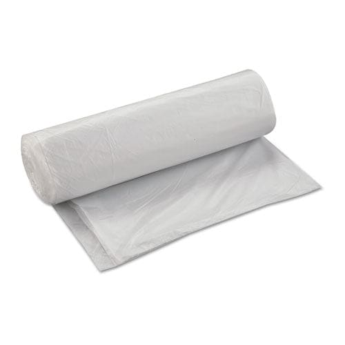 Inteplast Group High-density Interleaved Commercial Can Liners 45 Gal 17 Microns 40 X 48 Clear 25 Bags/roll 10 Rolls/carton - Janitorial &