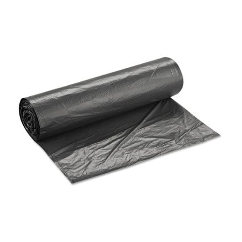 Inteplast Group High-density Interleaved Commercial Can Liners 60 Gal 16 Microns 43 X 48 Black 25 Bags/roll 8 Rolls/carton - Janitorial &