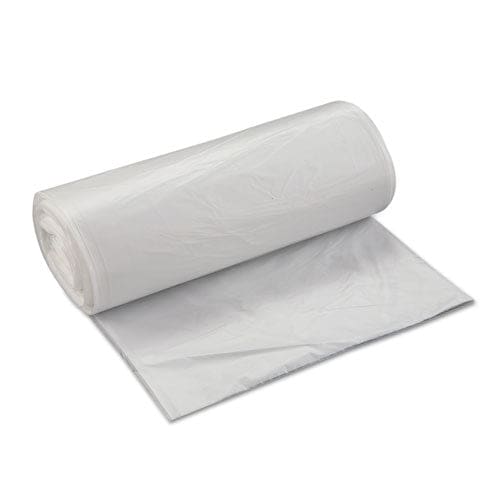Inteplast Group High-density Interleaved Commercial Can Liners 60 Gal 22 Microns 38 X 60 Clear 25 Bags/roll 6 Rolls/carton - Janitorial &