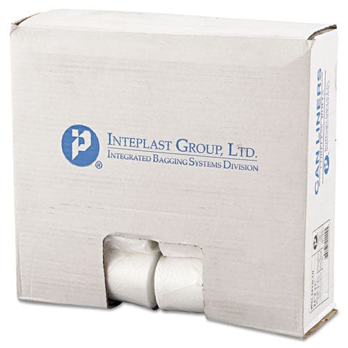 Inteplast Group Low-density Commercial Can Liners 16 Gal 0.35 Mil 24 X 33 Clear 50 Bags/roll 20 Rolls/carton - Janitorial & Sanitation -