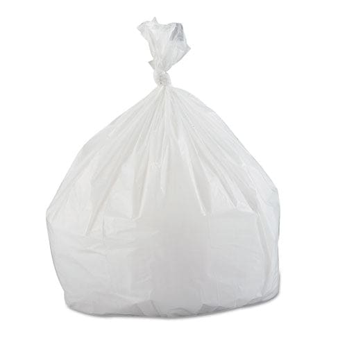 Inteplast Group Low-density Commercial Can Liners 33 Gal 0.8 Mil 33 X 39 White 25 Bags/roll 6 Rolls/carton - Janitorial & Sanitation -