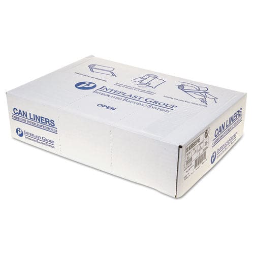 Inteplast Group Low-density Commercial Can Liners 60 Gal 1.15 Mil 38 X 58 Clear 20 Bags/roll 5 Rolls/carton - Janitorial & Sanitation -