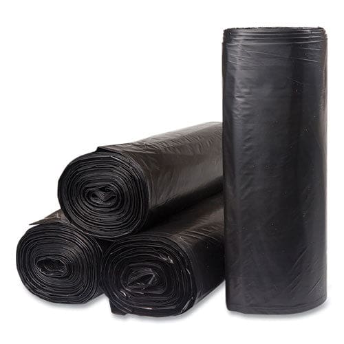Inteplast Group Low-density Commercial Can Liners 60 Gal 1.2 Mil 38 X 58 Black 10 Bags/roll 10 Rolls/carton - Janitorial & Sanitation -
