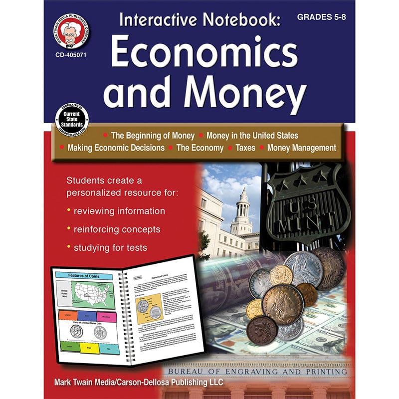 Interactve Notebok Economic & Money (Pack of 6) - Money - Carson Dellosa Education