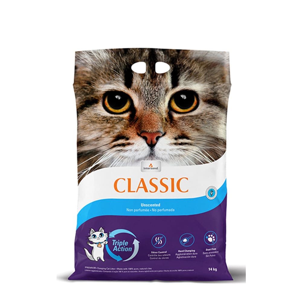 Intersand Classic Unscented Cat Litter 15 lb - Pet Supplies - Intersand
