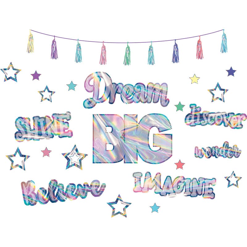 Iridescent Dream Big Bulletin Board (Pack of 3) - Classroom Theme - Teacher Created Resources