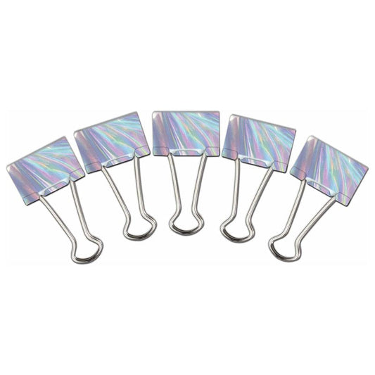 Iridescent Medium Binder Clips (Pack of 10) - Clips - Teacher Created Resources