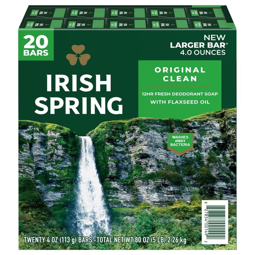 Irish Spring Bar Soap Original Clean (4 oz. 20 ct.) - Bath & Body - Irish Spring