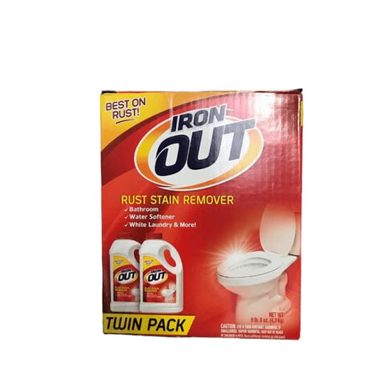 Iron OUT Powder Rust Stain Remover, 2 x 76 oz. - ShelHealth.Com