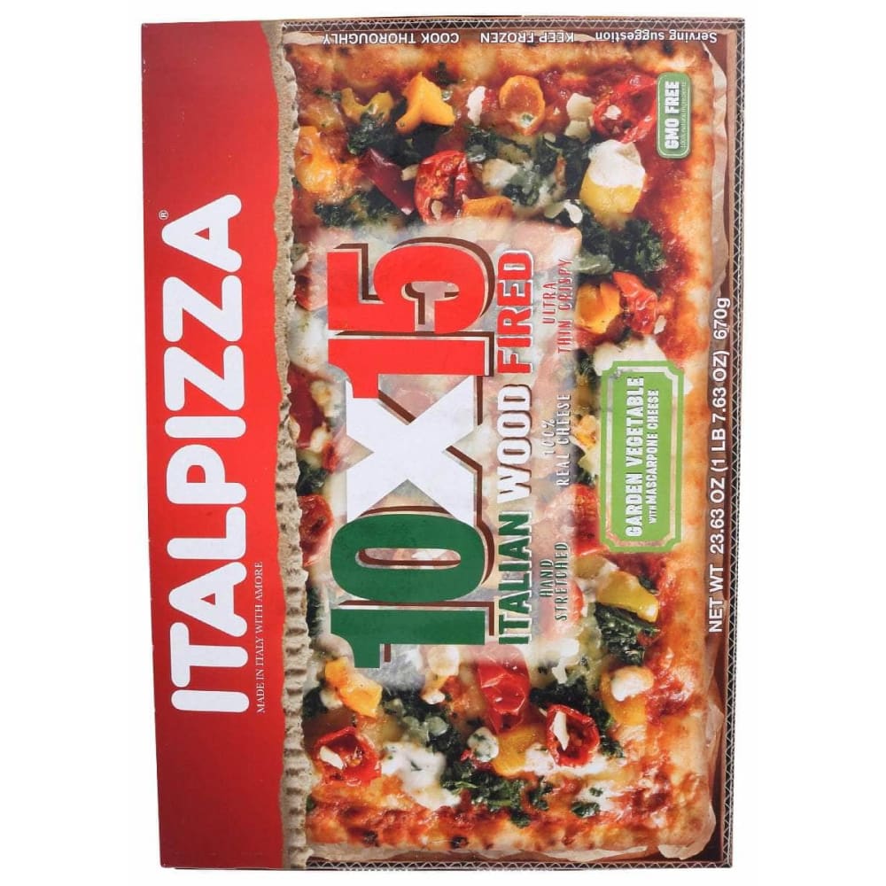ITALPIZZA 10 X 15 Grocery > Frozen ITALPIZZA 10 X 15: Pizza Grdn Vegtbl Wood Fr, 23.6 oz