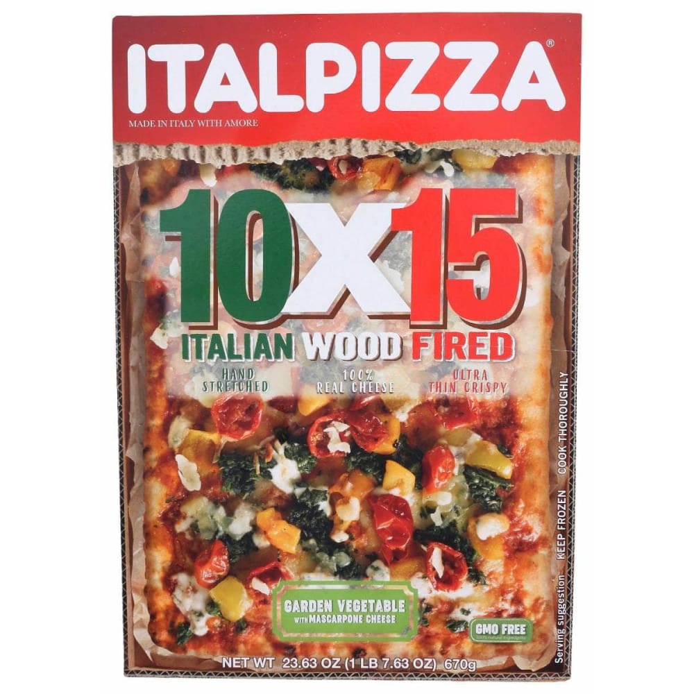 ITALPIZZA 10 X 15 Grocery > Frozen ITALPIZZA 10 X 15: Pizza Grdn Vegtbl Wood Fr, 23.6 oz