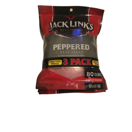Jack Link's Jack Link's Beef Jerky, Peppered, 3.25 oz, 3-count