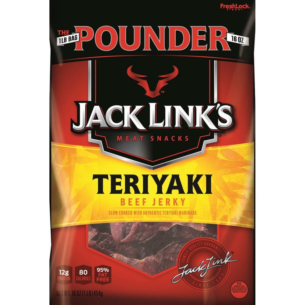 Jack Link’s Teriyaki Beef Jerky (16 oz.) - Jerky & Meat Snacks - Jack Link’s