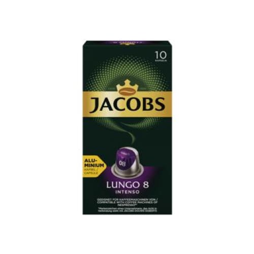 Jacobs Lungo 8 Intenso Nespresso Capsules 10 pcs. - Jacobs