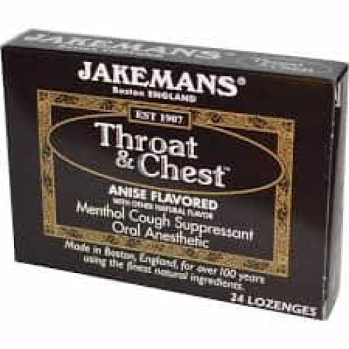 JAKEMANS Jakemans Lozenge Throat And Chest Anise Menthol, 24 Pc
