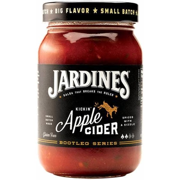 JARDINES JARDINES Salsa Kickn Apple Cider, 16 oz