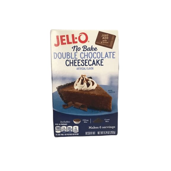 Jell-O No Bake Double Chocolate Cheesecake, 9.24 oz - ShelHealth.Com