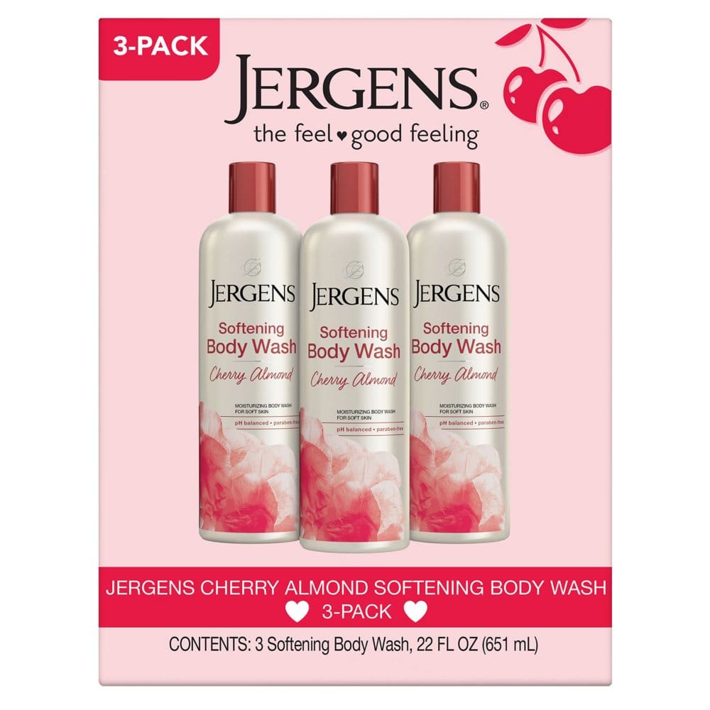 Jergens Cherry Almond Softening Body Wash (22 fl. oz. 3 pk.) - Bath & Body - Jergens