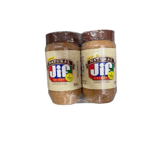 Jif Jif Natural Creamy Peanut Butter - 48 Oz. (Pack of 2)