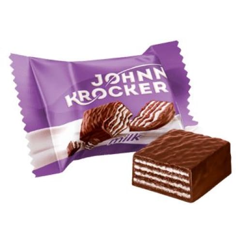 JOHNNY KROCKER Waffle Candies with milk Chocolate (weighed) 17.64 oz. (500 g.) - ROSHEN