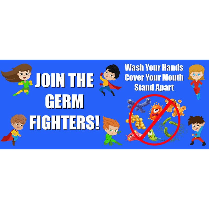 Join The Germ Fighters Wall Stickrs 5Pk - First Aid/Safety - Flipside