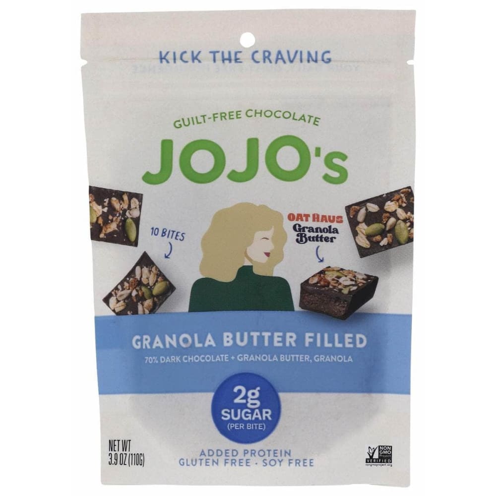 JOJOS CHOCOLATE Grocery > Snacks JOJOS CHOCOLATE: Granola Butter Filled Bites, 3.9 oz