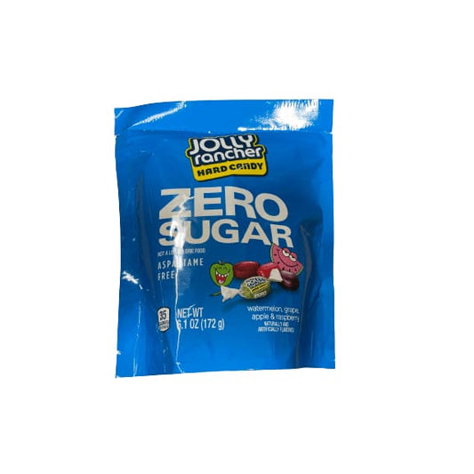 Jolly Rancher JOLLY RANCHER, Zero Sugar Assorted Fruit Flavored Sugar Free Hard Candy, Individually Wrapped, 6.1 oz, Pouch