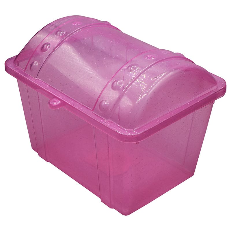 Jr Treasure Chest Pink Sparkle (Pack of 8) - Novelty - Romanoff Products