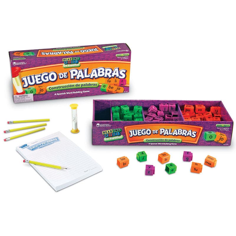 Juego De Palabras A Spanish Reading Rod Word Game - Games - Learning Resources