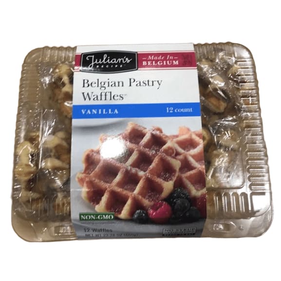 Julian's Recipe Belgian Pastry Waffles, Vanilla, 12 Count (23.28 oz.) - ShelHealth.Com