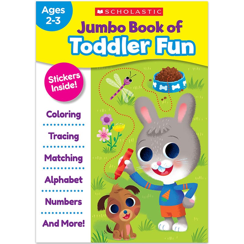 Jumbo Book Of Toddler Fun (Pack of 6) - Skill Builders - Scholastic Teaching Resources