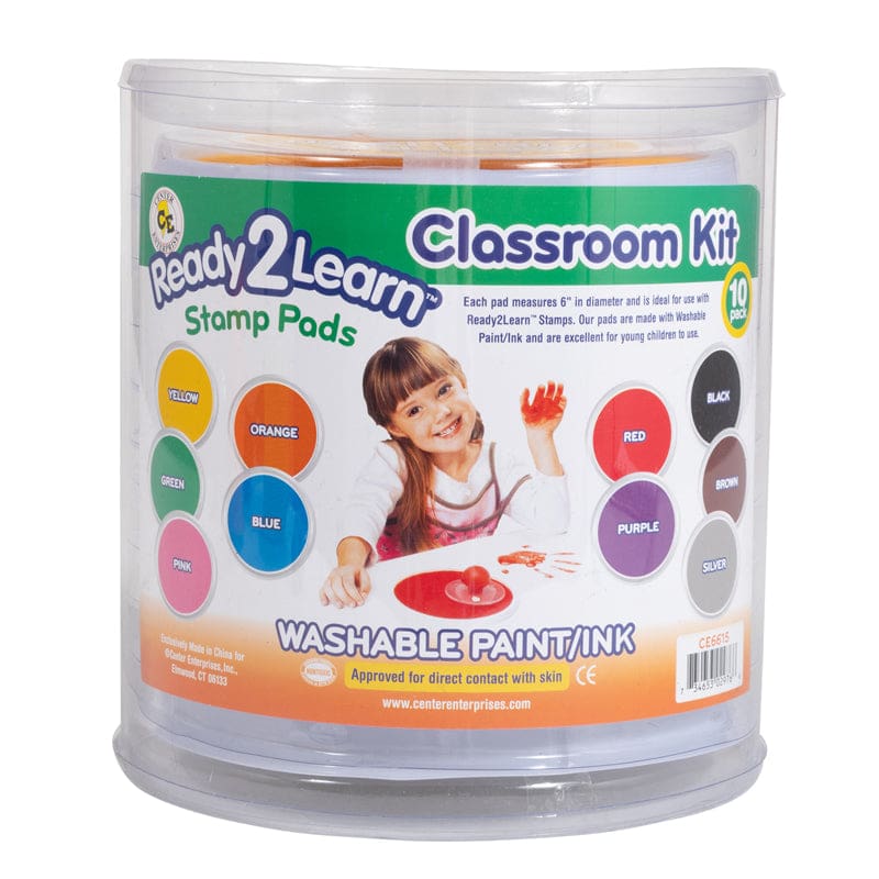 Jumbo Circular Washable Pads Classroom Kit - Paint - Learning Advantage