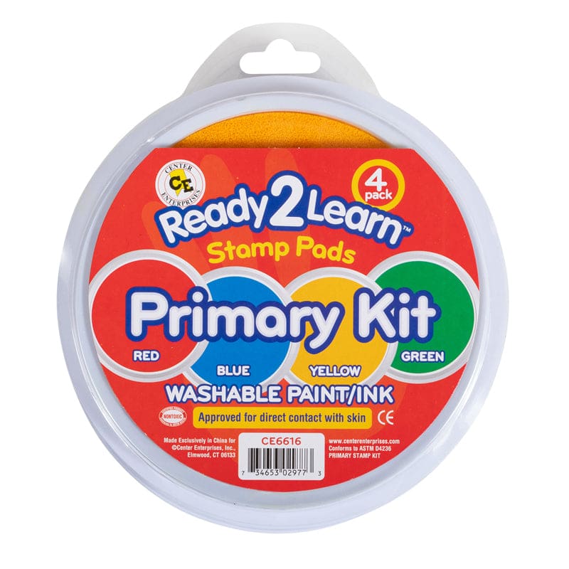 Jumbo Circular Washable Pads Primary Kit - Paint - Learning Advantage