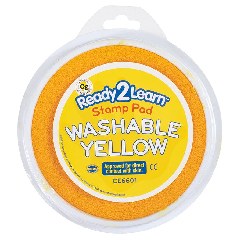 Jumbo Circular Washable Yellow Pad (Pack of 8) - Paint - Learning Advantage