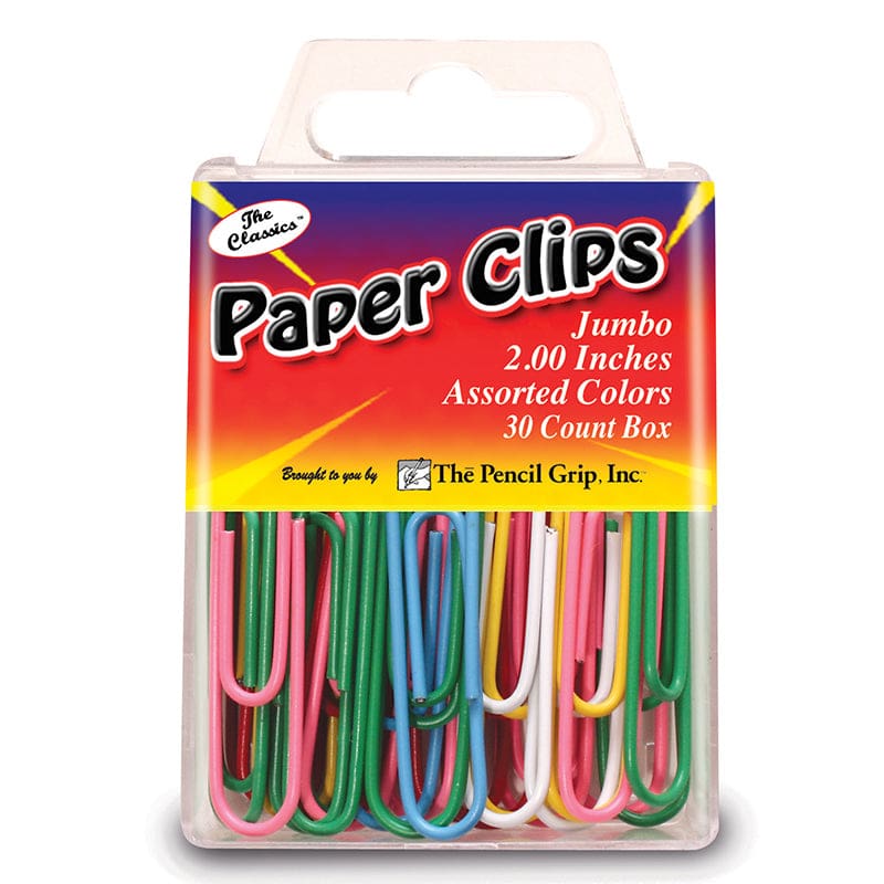 Jumbo Paper Clip Assorted Colors 2.0 30 Pc Box (Pack of 12) - Clips - The Pencil Grip
