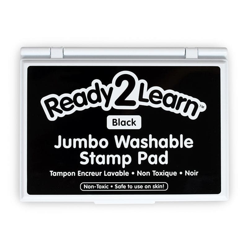 Jumbo Washable Stamp Pad Black (Pack of 3) - Stamps & Stamp Pads - Learning Advantage
