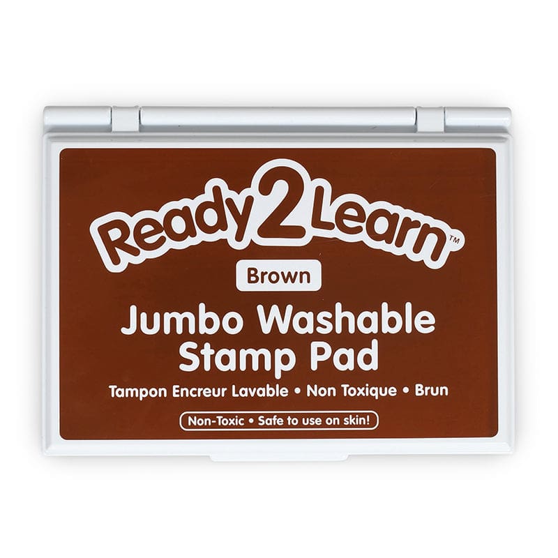 Jumbo Washable Stamp Pad Brown (Pack of 3) - Stamps & Stamp Pads - Learning Advantage