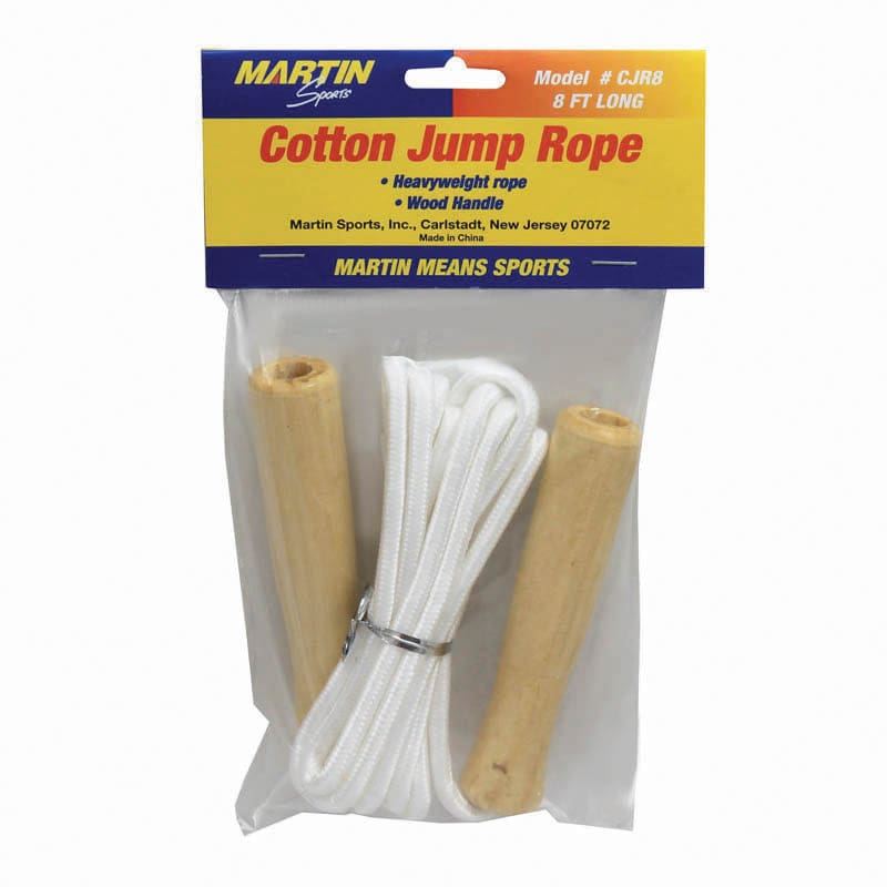 Jump Rope Cotton 8Wood Handle (Pack of 12) - Jump Ropes - Dick Martin Sports