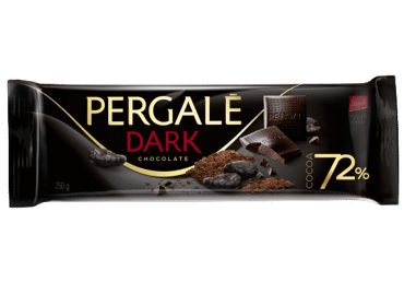 PERGALE Dark Chocolate Bar 72% 8.8 oz (250 g) - PERGALE