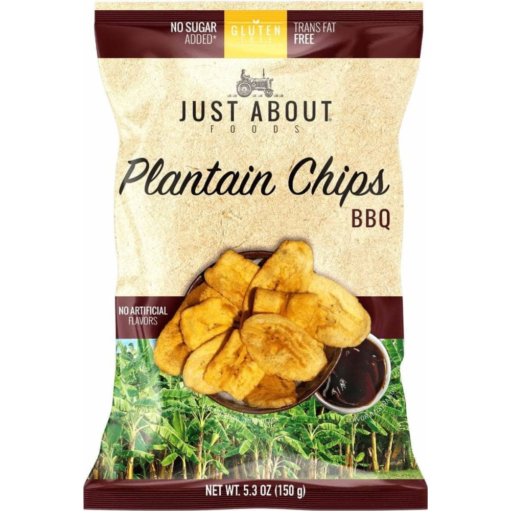 JUST ABOUT FOODS Just About Foods Chips Plantain Bbq, 5.3 Oz