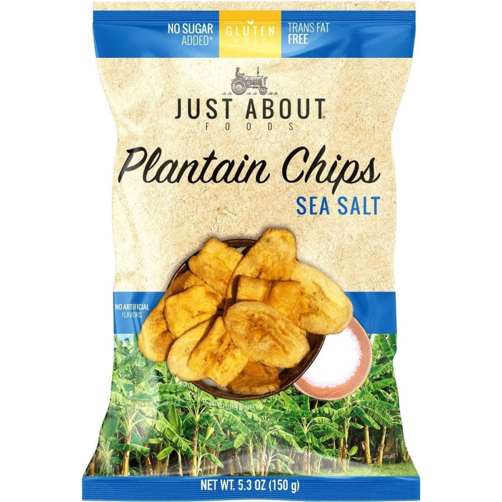 JUST ABOUT FOODS Just About Foods Chips Plantain Sea Salt, 5.3 Oz