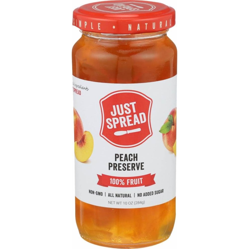 JUST SPREAD Grocery > Pantry > Jams & Jellies JUST SPREAD: Peach Fruit Preserve, 10 oz