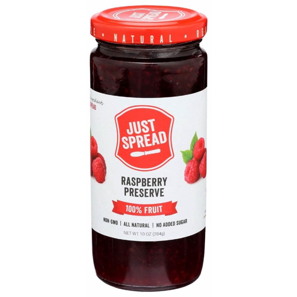 JUST SPREAD Grocery > Pantry > Jams & Jellies JUST SPREAD: Raspberry Fruit Preserve, 10 oz