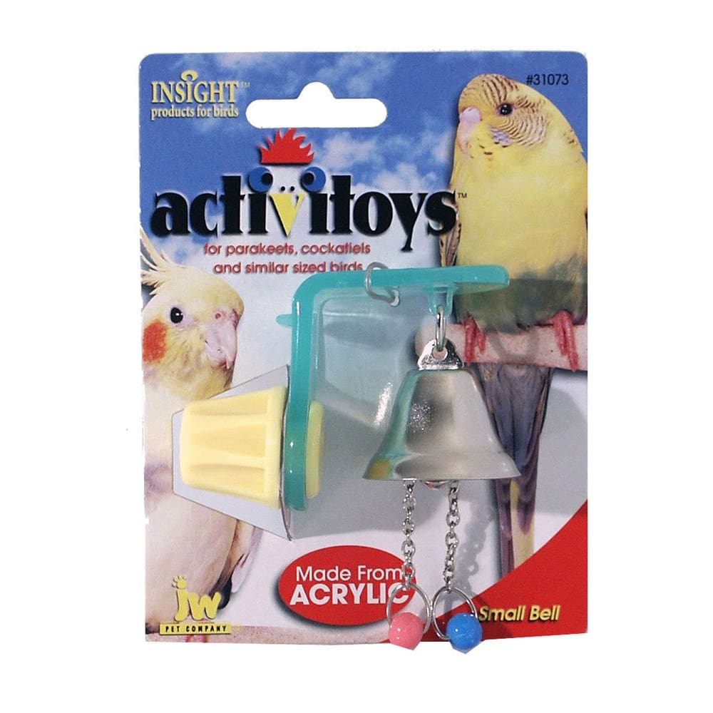 JW Pet ActiviToy Bell Bird Toy Multi-Color Small Medium - Pet Supplies - JW