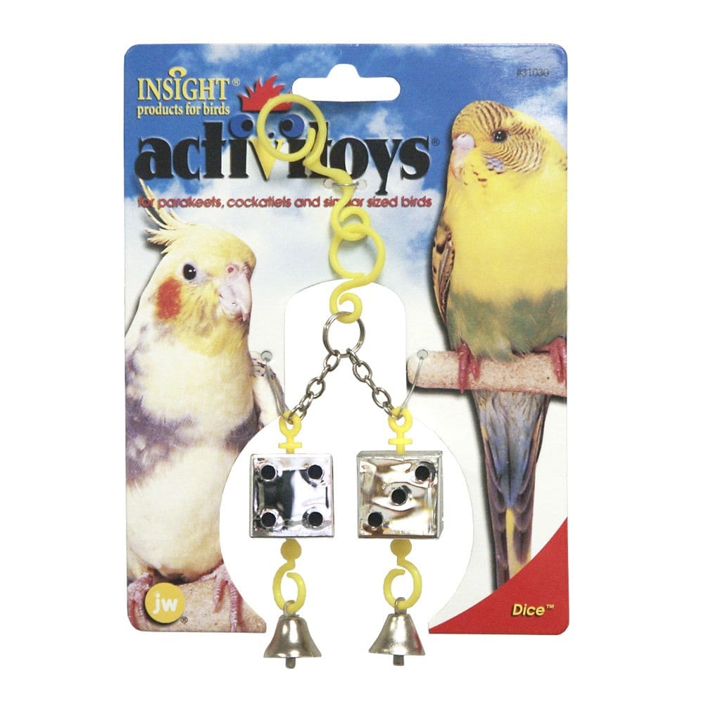 JW Pet ActiviToy Dice Bird Toy Multi-Color Small Medium - Pet Supplies - JW